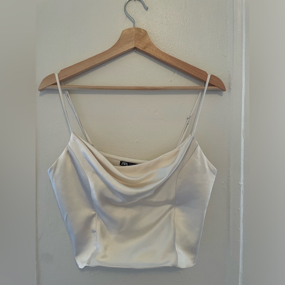 Zara white corset top